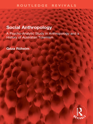 cover image of Social Anthropology